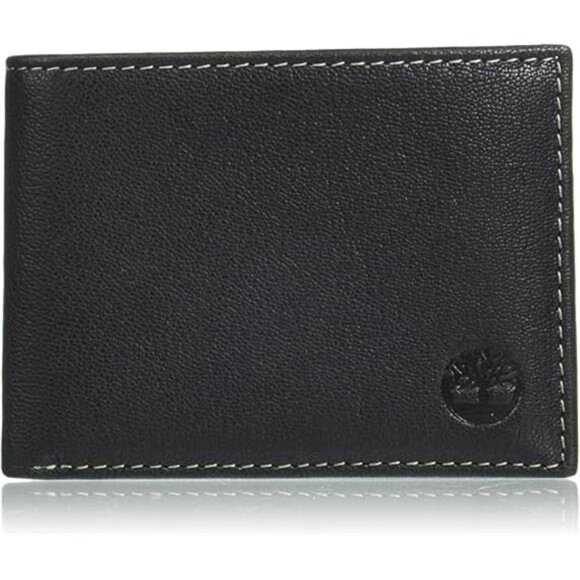 Timberland Men's Leather Passcase Security RFID Wallet, Black, One Size - Picture 7 of 7